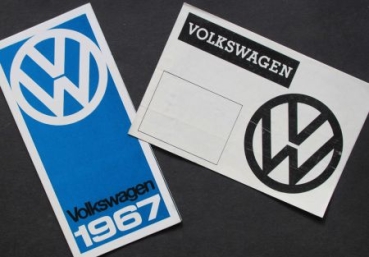 Volkswagen Modelprogram 1967 two Carbrochures (9581)